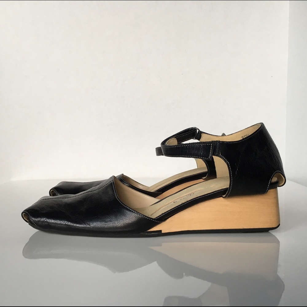 Lisa Nading leather wood wedge : unique :